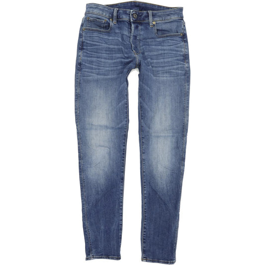 G-Star 3301 Men Blue Skinny Slim Stretch Jeans W30 L32