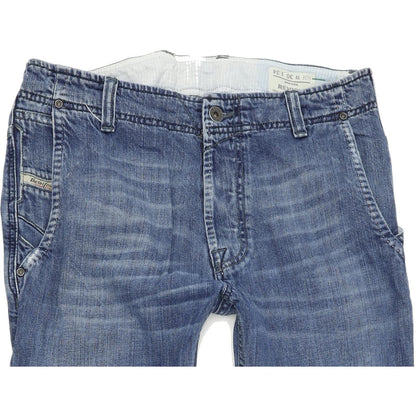 Diesel Revick 0R8CG Women Blue Straight Regular Jeans W30 L34