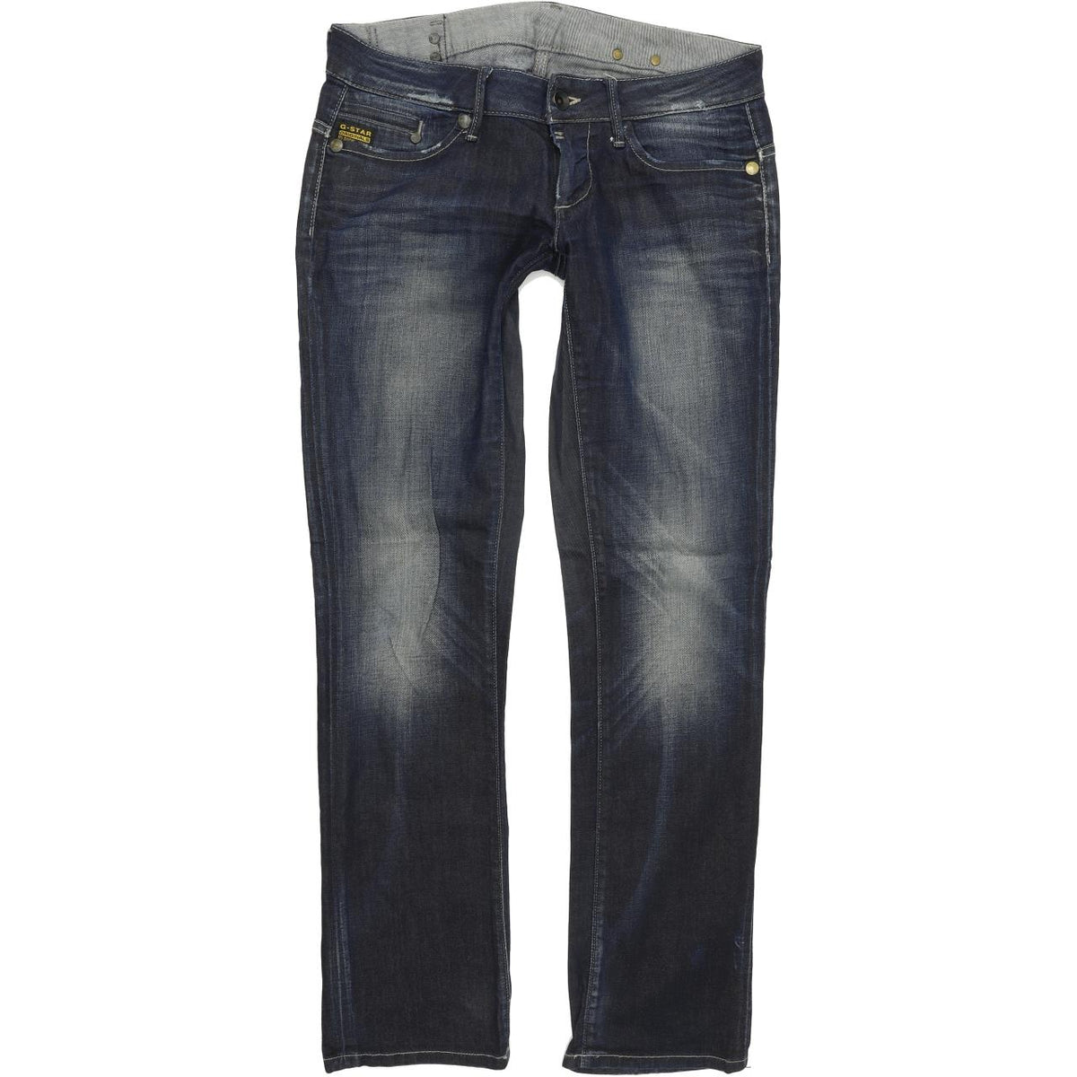 G-Star Midge Women Blue Straight Regular Stretch Jeans W30 L32