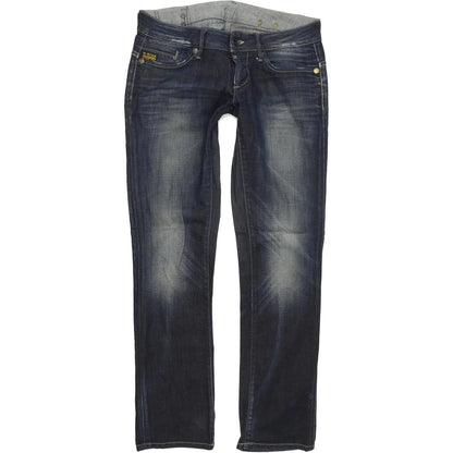 G-Star Midge Women Blue Straight Regular Stretch Jeans W30 L32