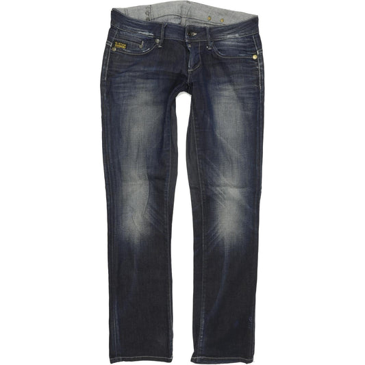 G-Star Midge Women Blue Straight Regular Stretch Jeans W30 L32