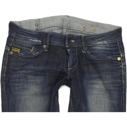G-Star Midge Women Blue Straight Regular Stretch Jeans W30 L32