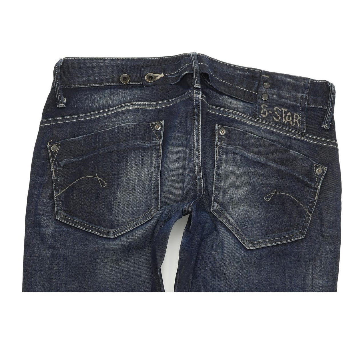 G-Star Midge Women Blue Straight Regular Stretch Jeans W30 L32