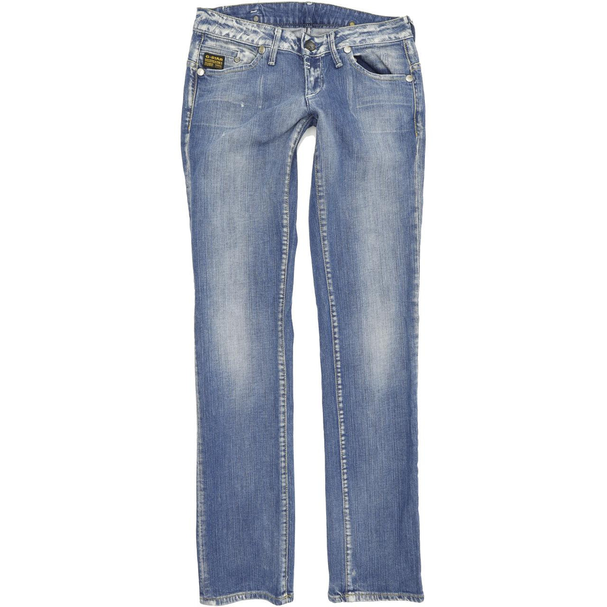 G-Star Midge Women Blue Straight Regular Stretch Jeans W28 L33