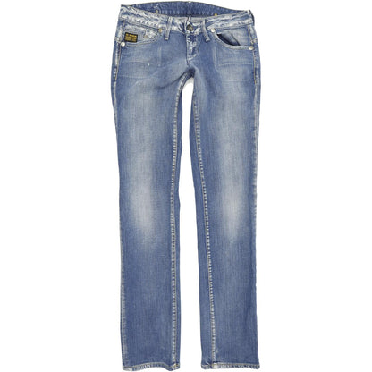G-Star Midge Women Blue Straight Regular Stretch Jeans W28 L33