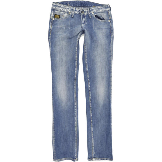 G-Star Midge Women Blue Straight Regular Stretch Jeans W28 L33