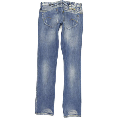 G-Star Midge Women Blue Straight Regular Stretch Jeans W28 L33