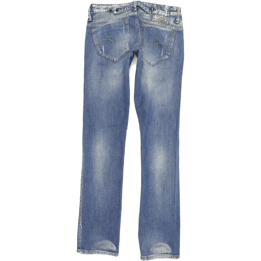G-Star Midge Women Blue Straight Regular Stretch Jeans W28 L33