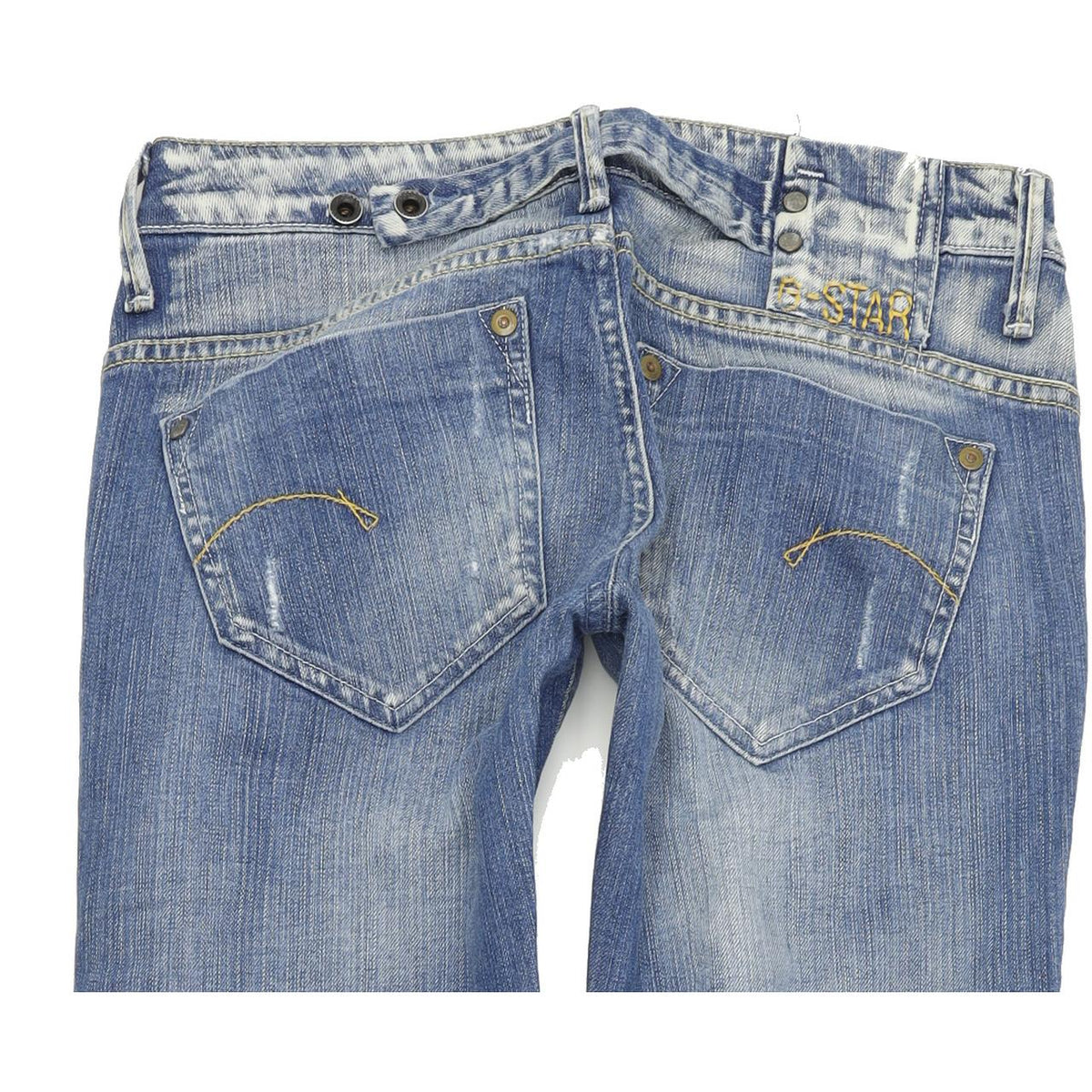 G-Star Midge Women Blue Straight Regular Stretch Jeans W28 L33