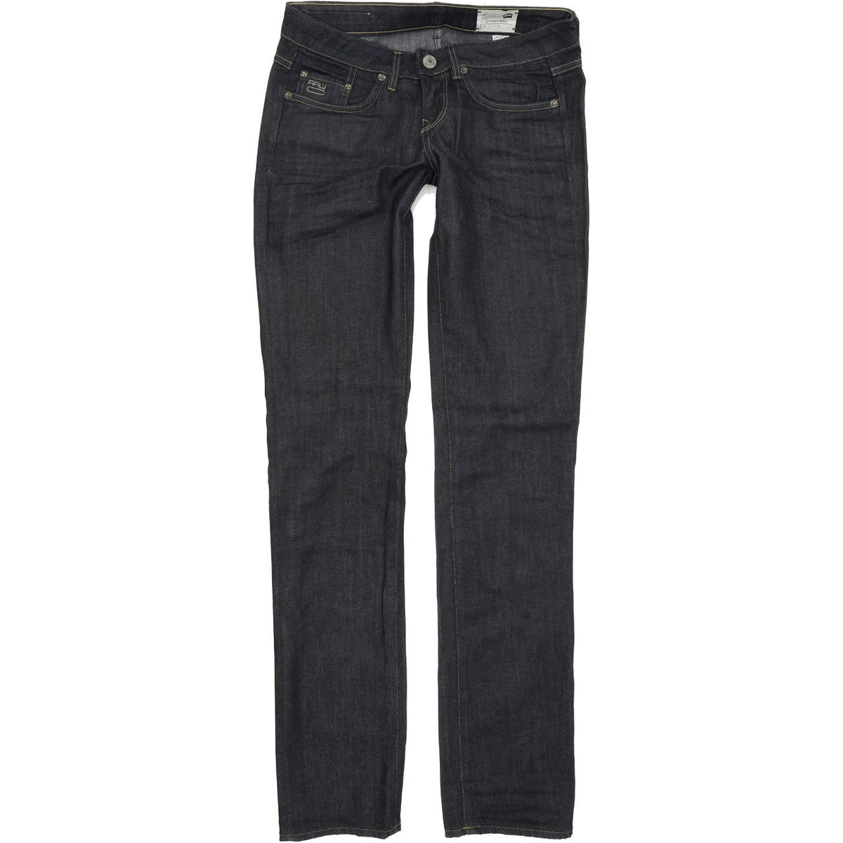 G-Star 3301 Women Blue Straight Regular Stretch Jeans W27 L34