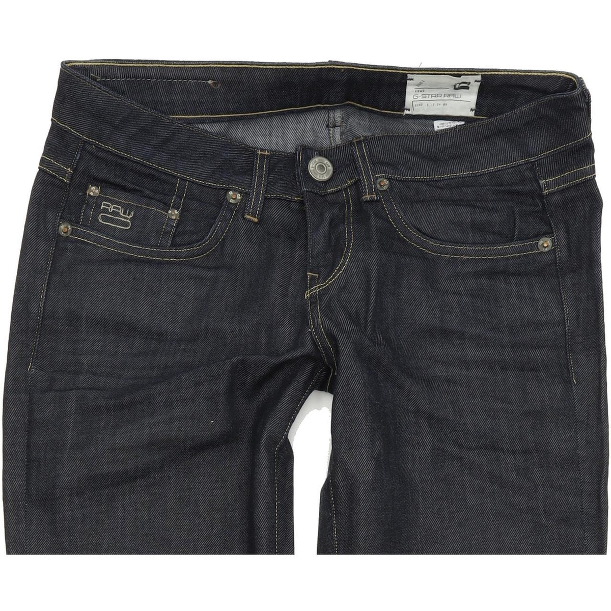 G-Star 3301 Women Blue Straight Regular Stretch Jeans W27 L34