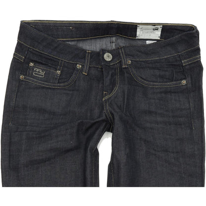 G-Star 3301 Women Blue Straight Regular Stretch Jeans W27 L34