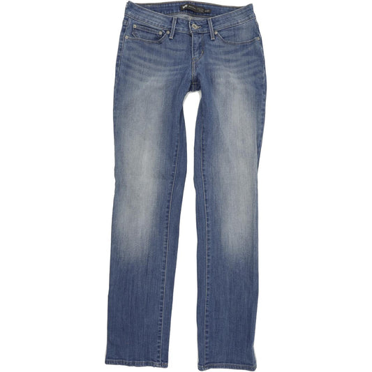 Levi's Bold Curve Women Blue Straight Regular Stretch Jeans W27 L32