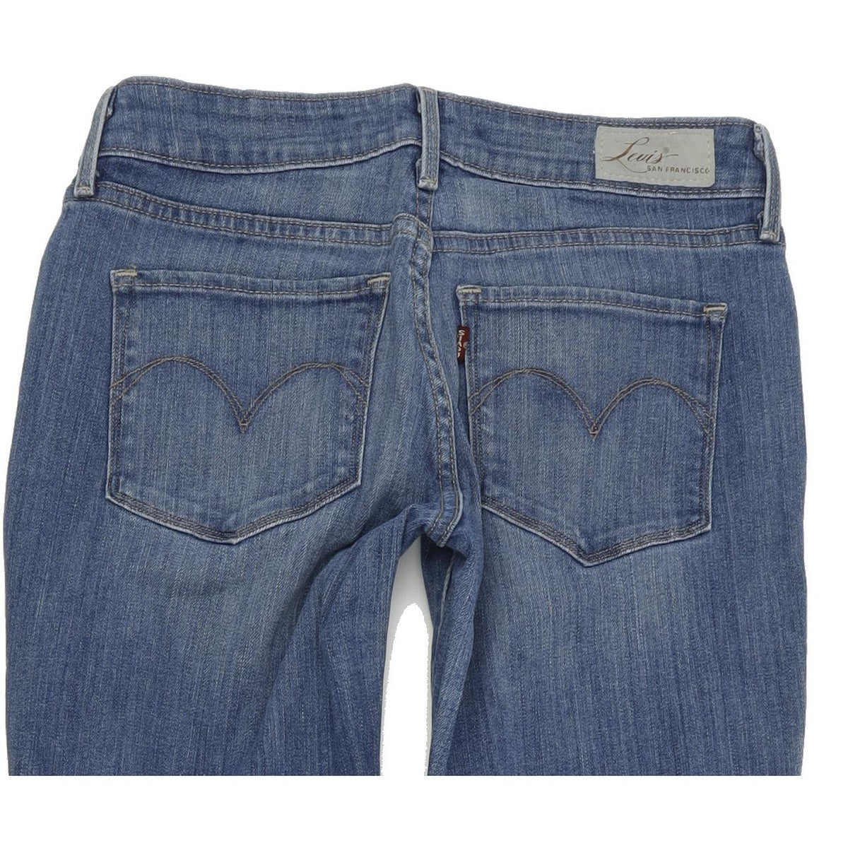 Levi's Bold Curve Women Blue Straight Regular Stretch Jeans W27 L32
