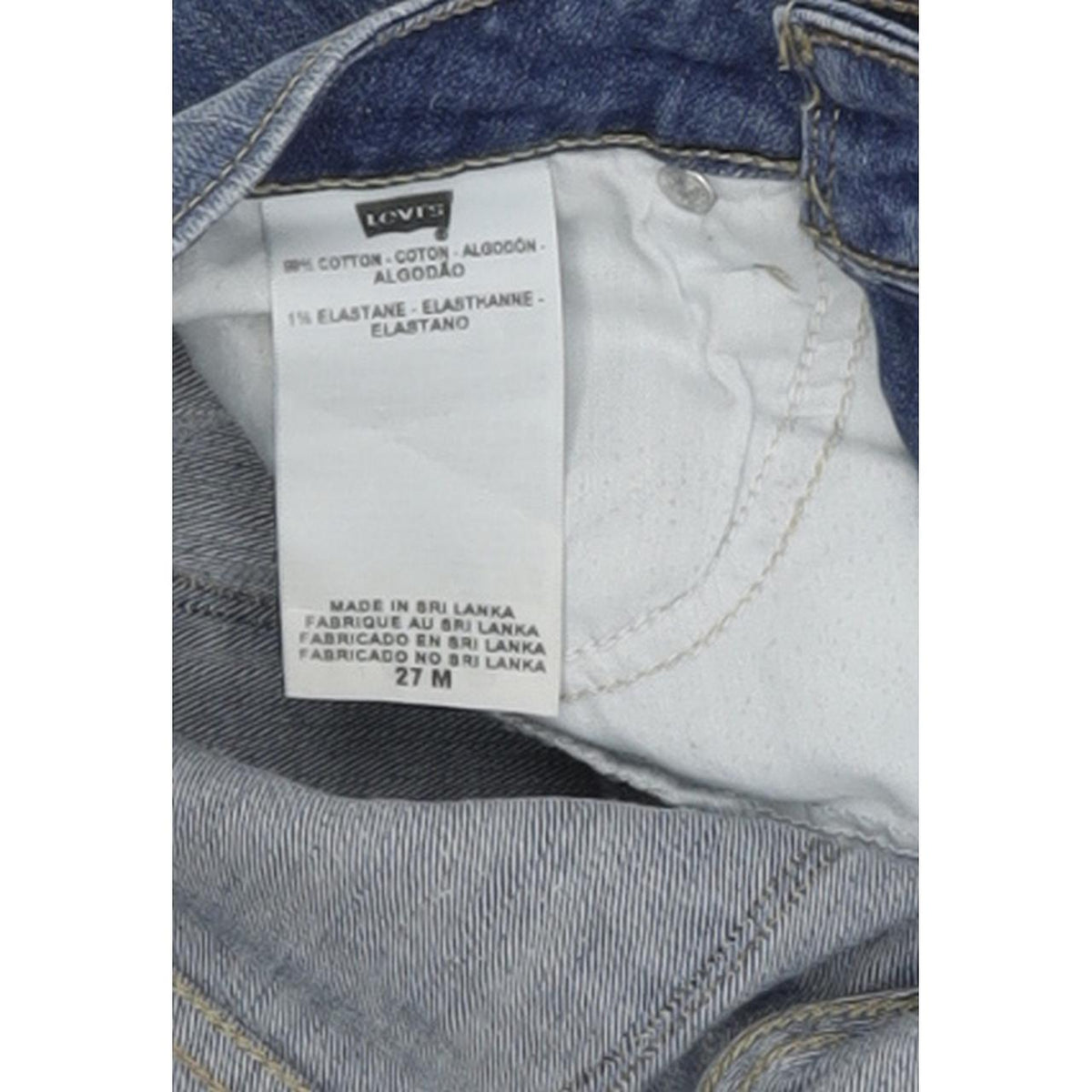 Levi's Bold Curve Women Blue Straight Regular Stretch Jeans W27 L32