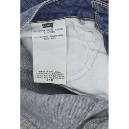 Levi's Bold Curve Women Blue Straight Regular Stretch Jeans W27 L32