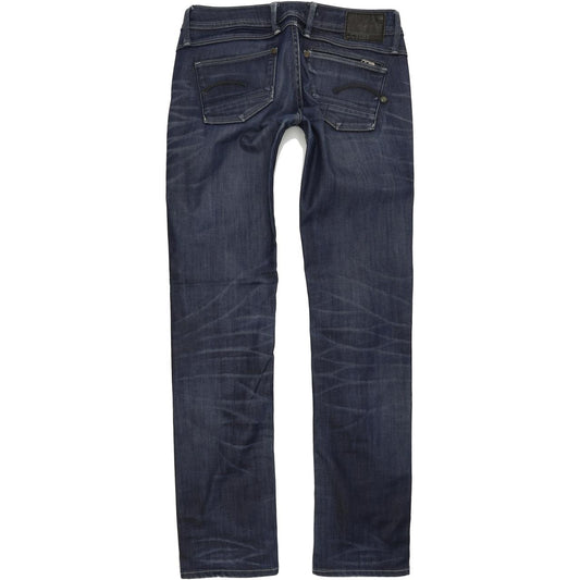 G-Star Attacc Women Blue Straight Regular Stretch Jeans W28 L32