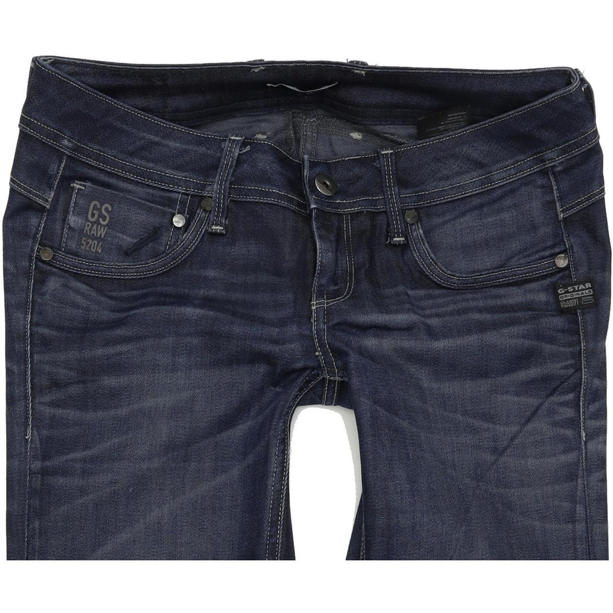 G-Star Attacc Women Blue Straight Regular Stretch Jeans W28 L32