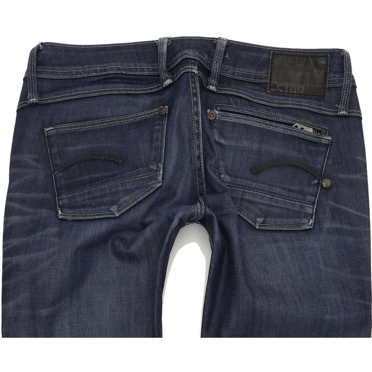 G-Star Attacc Women Blue Straight Regular Stretch Jeans W28 L32
