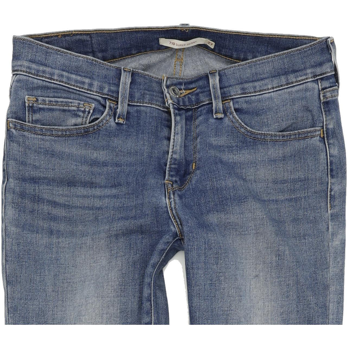 Levi's 710 Women Blue Skinny Slim Stretch Jeans W27 L32