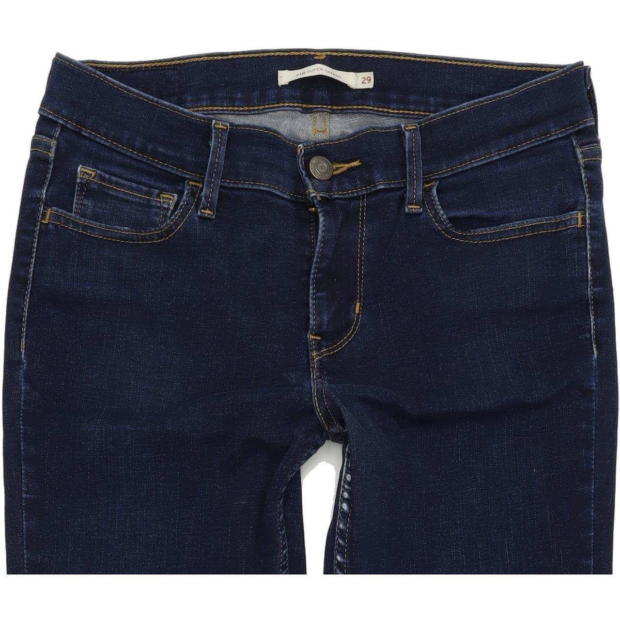Levi's 710 Women Blue Skinny Slim Stretch Jeans W29 L32