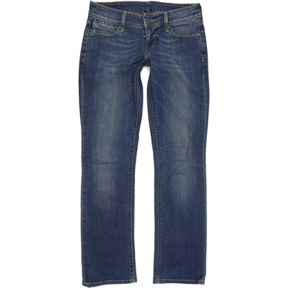 Levi's 470 Women Blue Straight Regular Stretch Jeans W29 L32