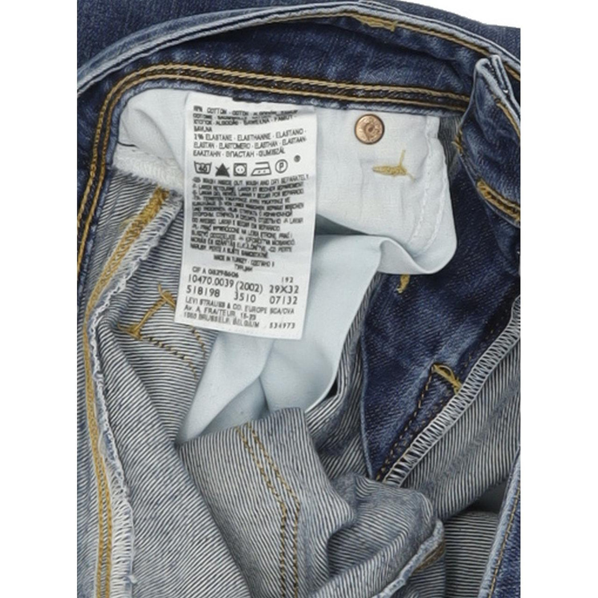 Levi's 470 Women Blue Straight Regular Stretch Jeans W29 L32