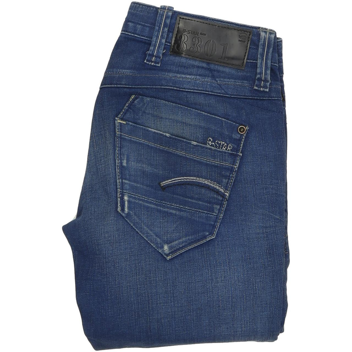 G-Star Austin Women Blue Skinny Slim Stretch Jeans W27 L34