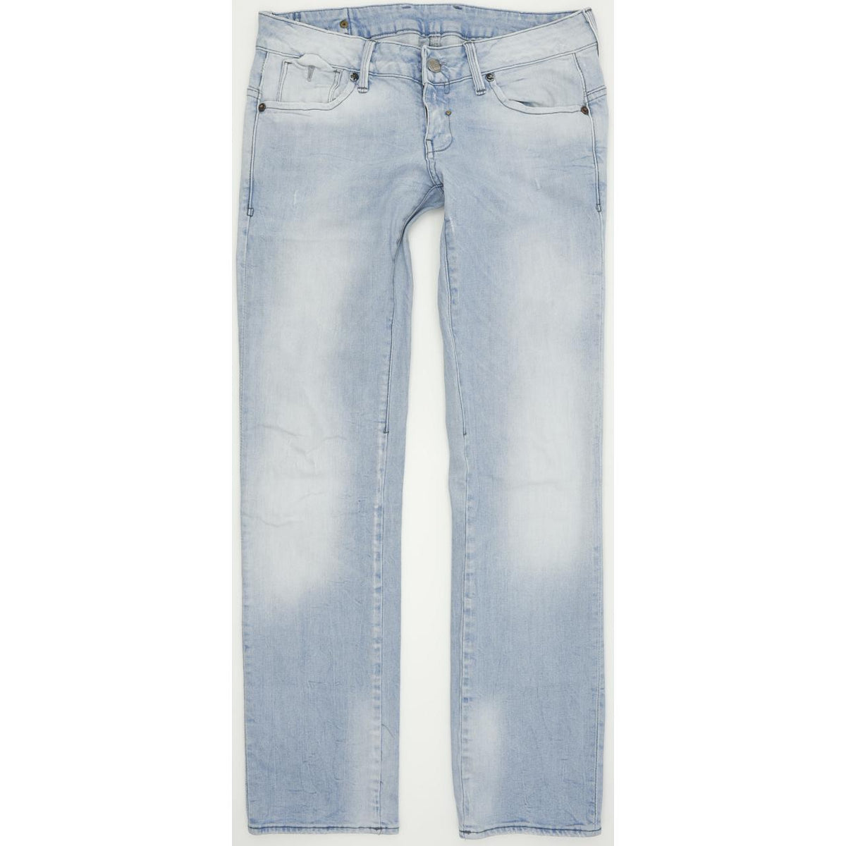 G-Star Women Blue Straight Regular Stretch Jeans W28 L30