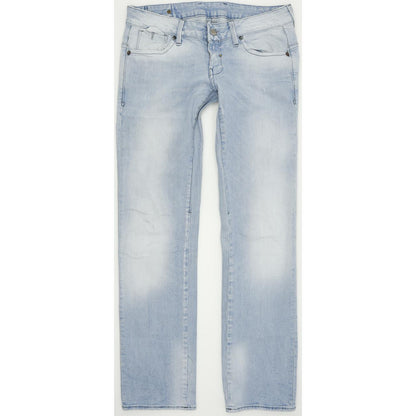 G-Star Women Blue Straight Regular Stretch Jeans W28 L30