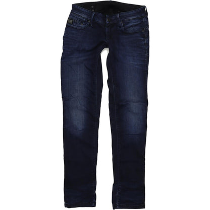 G-Star Women Blue Straight Regular Stretch Jeans W26 L32