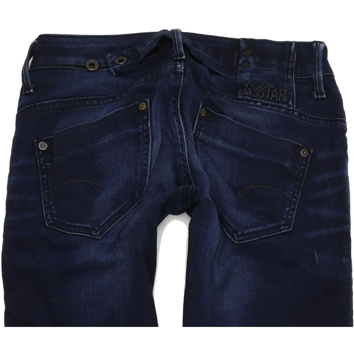 G-Star Women Blue Straight Regular Stretch Jeans W26 L32