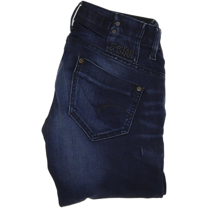 G-Star Women Blue Straight Regular Stretch Jeans W26 L32