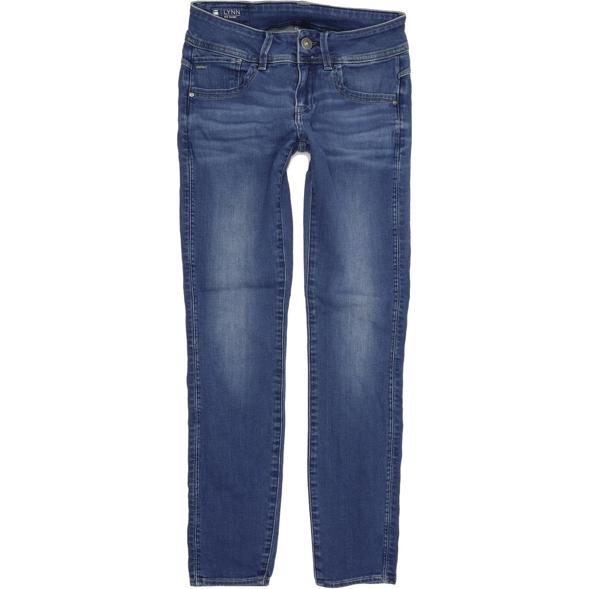 G-Star Lynn Women Blue Skinny Slim Stretch Jeans W25 L30