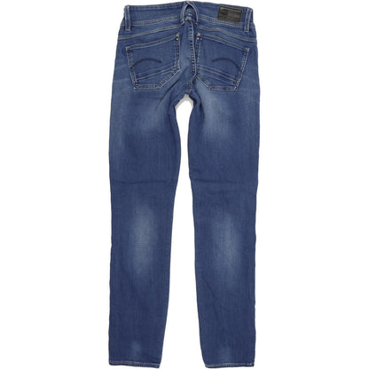 G-Star Lynn Women Blue Skinny Slim Stretch Jeans W25 L30