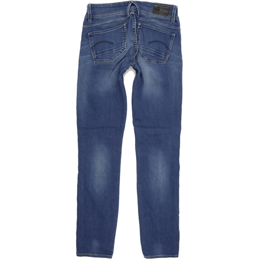 G-Star Lynn Women Blue Skinny Slim Stretch Jeans W25 L30