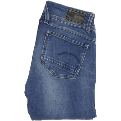 G-Star Lynn Women Blue Skinny Slim Stretch Jeans W25 L30
