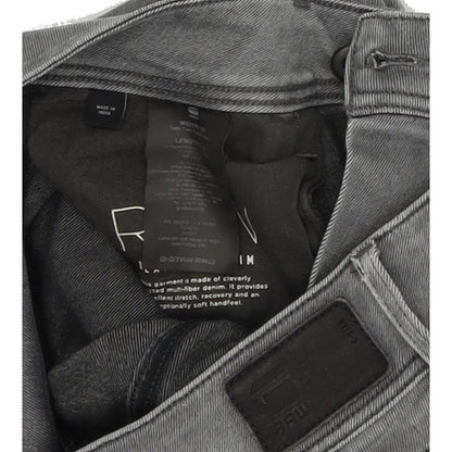 G-Star Lynn Zip Mid Women Grey Skinny Slim Stretch Jeans W27 L30