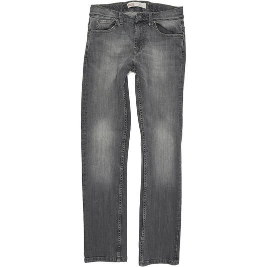 Levi's 511 Kids Grey Skinny Slim Stretch Jeans W27 L30