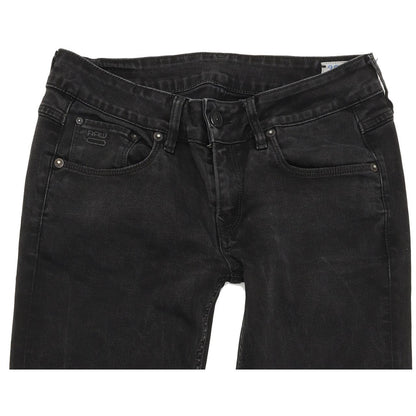 G-Star 3301 Women Black Skinny Slim Stretch Jeans W29 L32