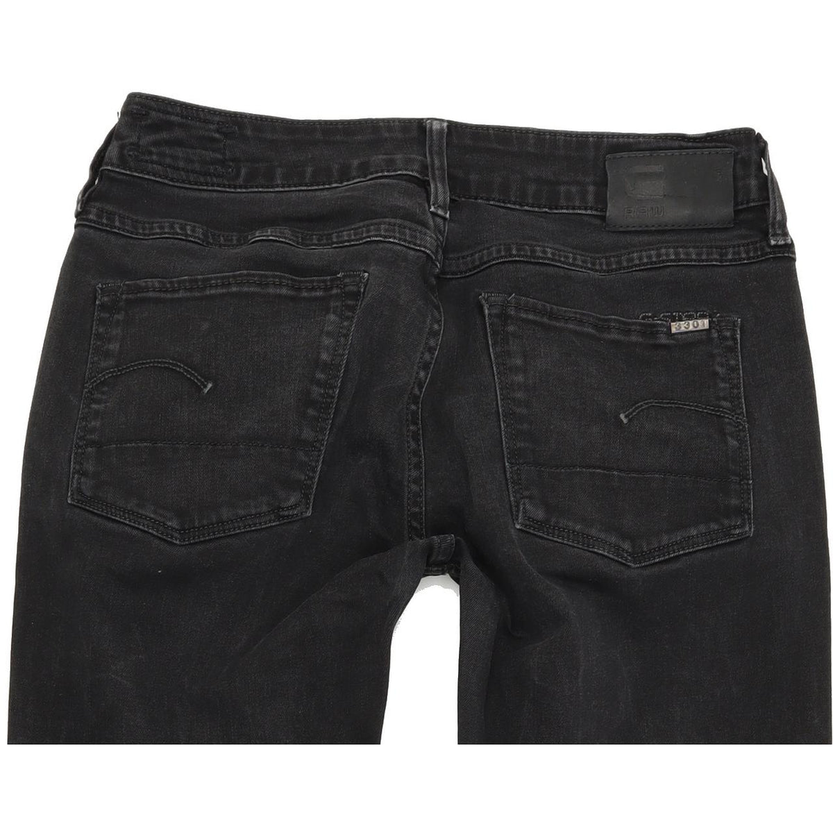 G-Star 3301 Women Black Skinny Slim Stretch Jeans W29 L32