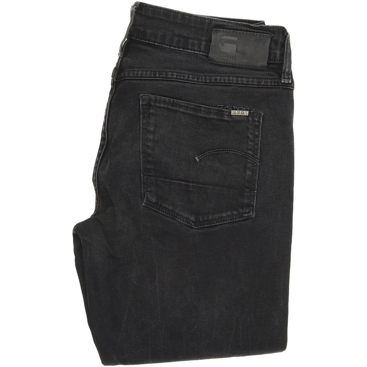 G-Star 3301 Women Black Skinny Slim Stretch Jeans W29 L32
