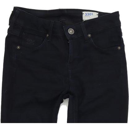 G-Star 3301 Jeg Women Blue Skinny Slim Stretch Jeans W31 L29
