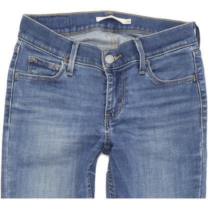 Levi's 710 Women Blue Skinny Slim Stretch Jeans W26 L30