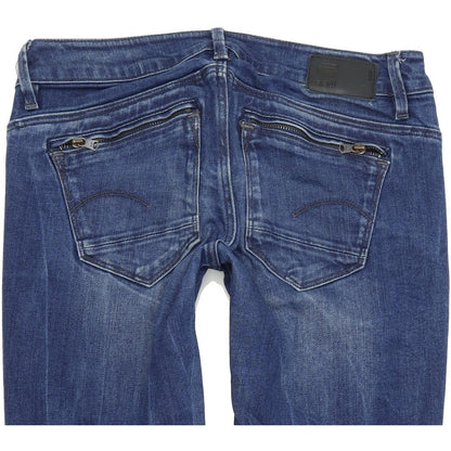G-Star Midge Women Blue Skinny Slim Stretch Jeans W26 L30