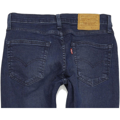 Levi's 512 Women Blue Skinny Slim Stretch Jeans W28 L30