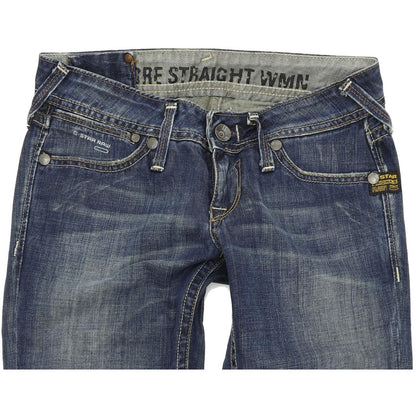 G-Star Core  Women Blue Straight Regular Jeans W27 L34