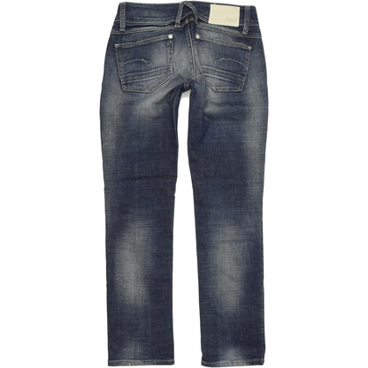 G-Star Lynn Women Blue Straight Regular Stretch Jeans W26 L30
