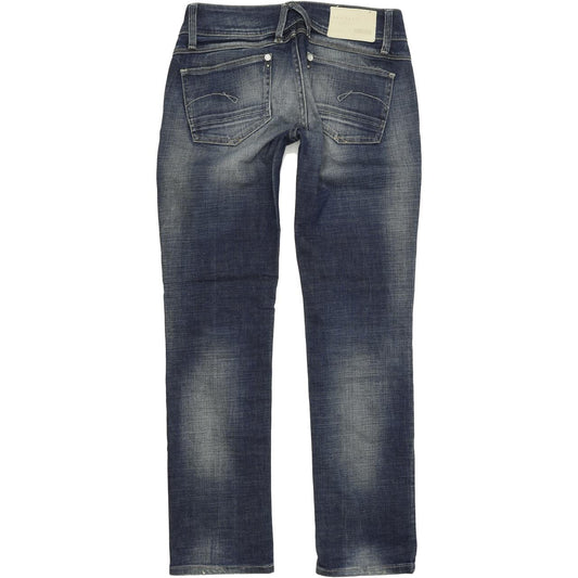 G-Star Lynn Women Blue Straight Regular Stretch Jeans W26 L30