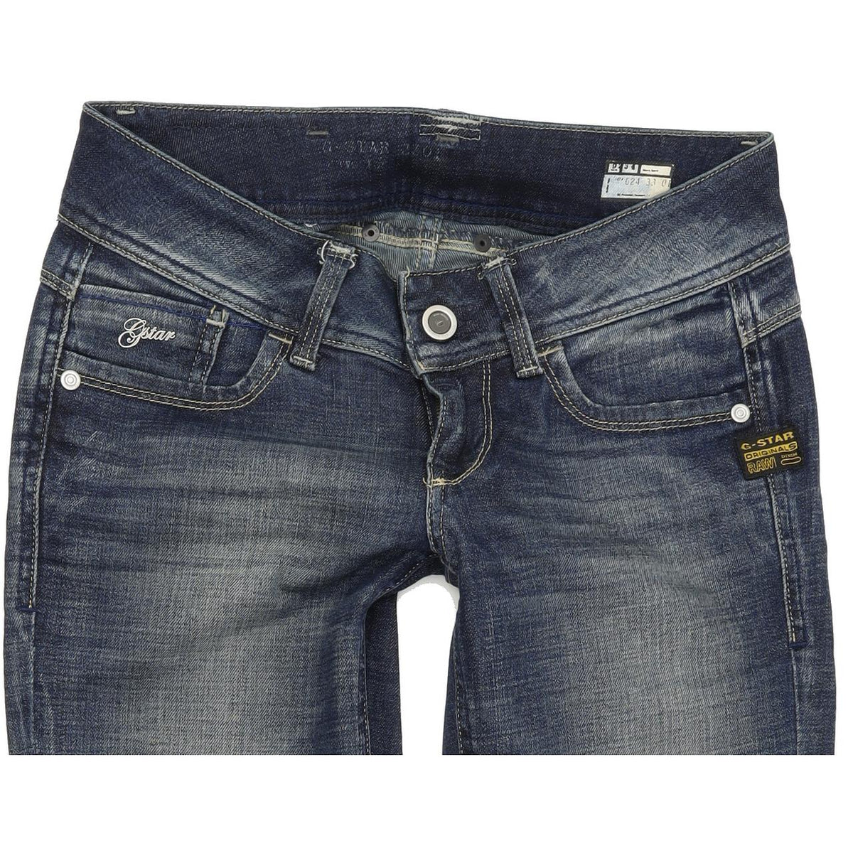 G-Star Lynn Women Blue Straight Regular Stretch Jeans W26 L30